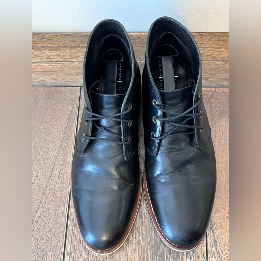 Helm Black Leather Chukka Boots Mens size 8 - Picture 7 of 12
